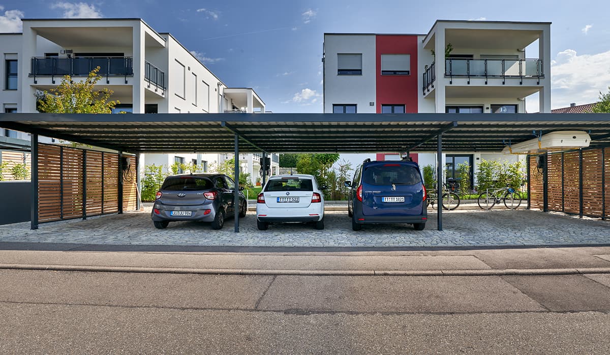 <b>Reihen-Carport ohne Füllung</b>